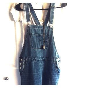 Women’s denim overalls